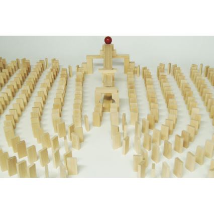 EkoToys - Dřevěné domino 830 ks buk