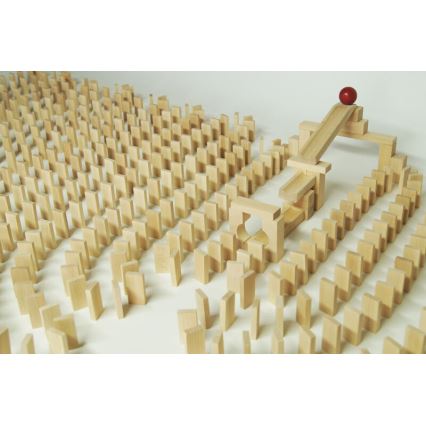 EkoToys - Dřevěné domino 830 ks buk
