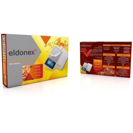 ELDONEX EKS-4040-SL - Přesná setinová váha 2xCR2032 stříbrná