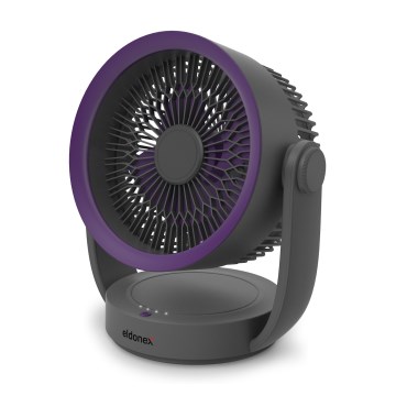 ELDONEX ESF-1010-GY - Nabíjecí stolní ventilátor 9W/5V 4000 mAh šedá