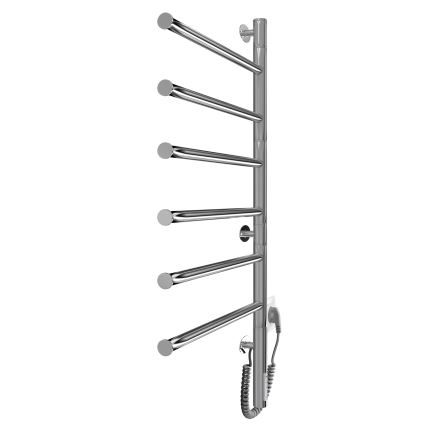 Elektrický otočný sušák na ručníky VEER 80W/230V 82,5x44,5 cm nerez/lesklý chrom