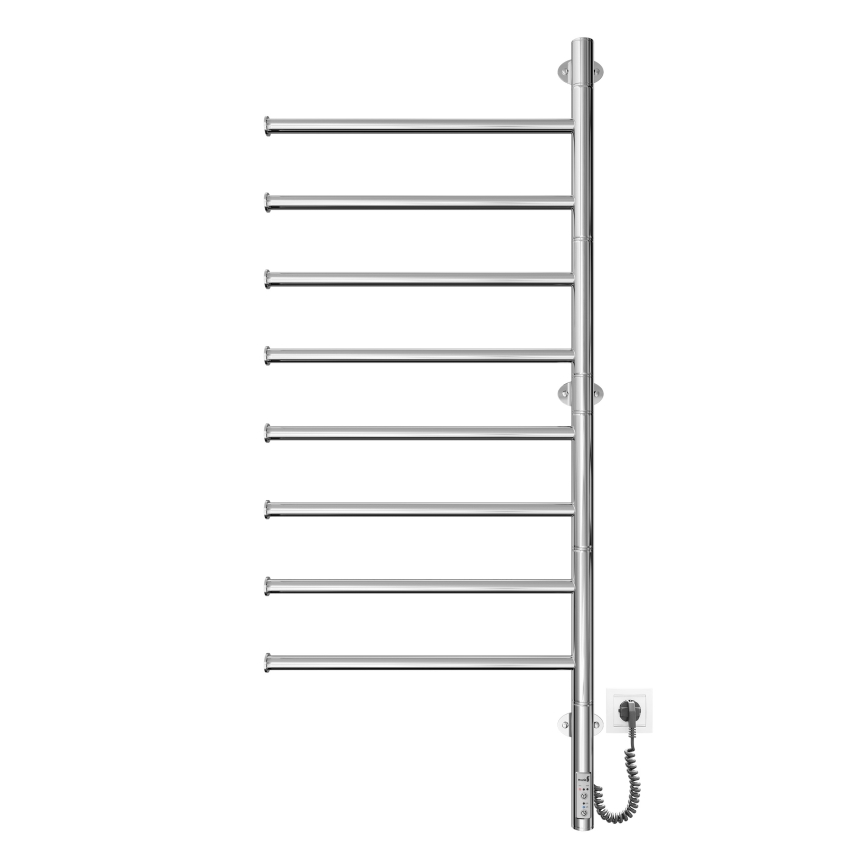 Elektrický otočný sušák na ručníky VEER 95W/230V 100x44,5 cm nerez/lesklý chrom