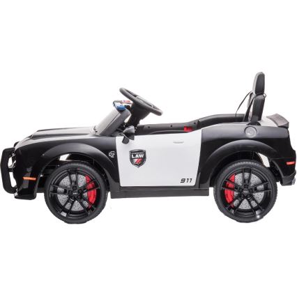 Elektrické autíčko Dodge Challenger Policie 50W/4500 mAh  černá/bílá