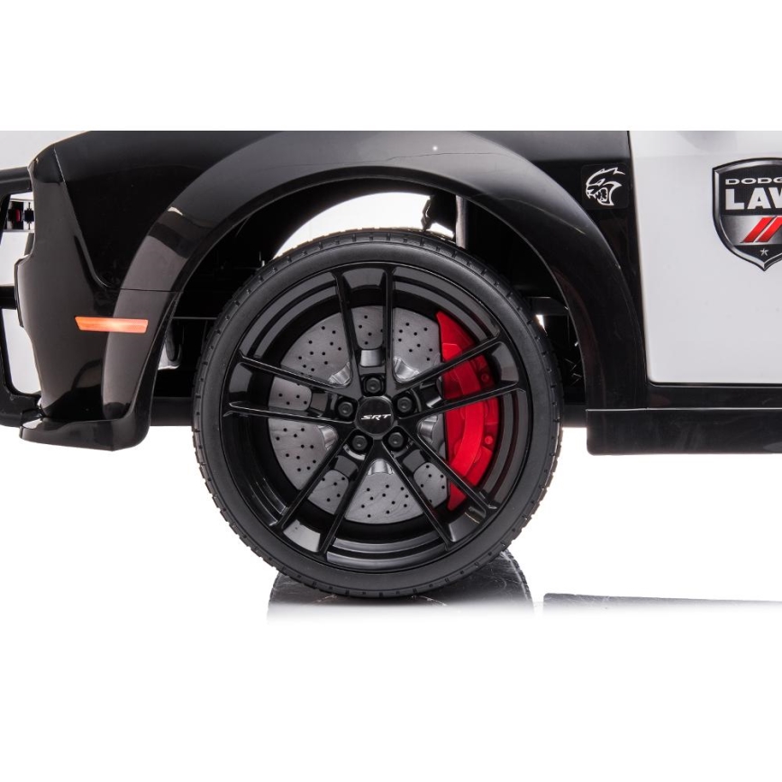 Elektrické autíčko Dodge Challenger Policie 50W/4500 mAh  černá/bílá