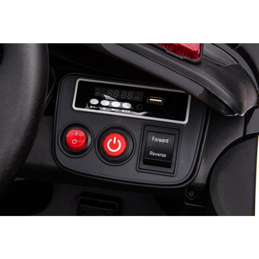 Elektrické autíčko Dodge Challenger Policie 50W/4500 mAh  černá/bílá