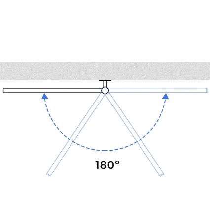 Elektrický otočný sušák na ručníky s termostatem ARABESQUE 196W/230V 81,8 cm IP44 bílá