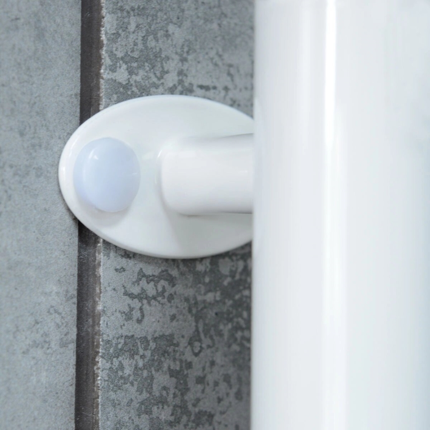 Elektrický otočný sušák na ručníky s termostatem ARABESQUE 60W 65x49 cm  bílá