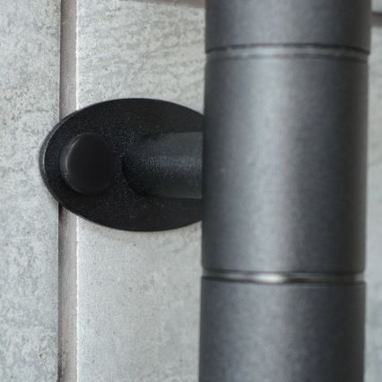 Elektrický otočný sušák na ručníky s termostatem ARABESQUE 60W 65x49 cm  černá