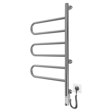 Elektrický otočný sušák na ručníky TRISTAR 80W/230V 80x44,5 cm IP44 nerez/lesklý chrom