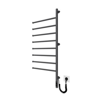 Elektrický otočný sušák na ručníky VEER 95W/230V 102,5x44,5 cm nerez/černá