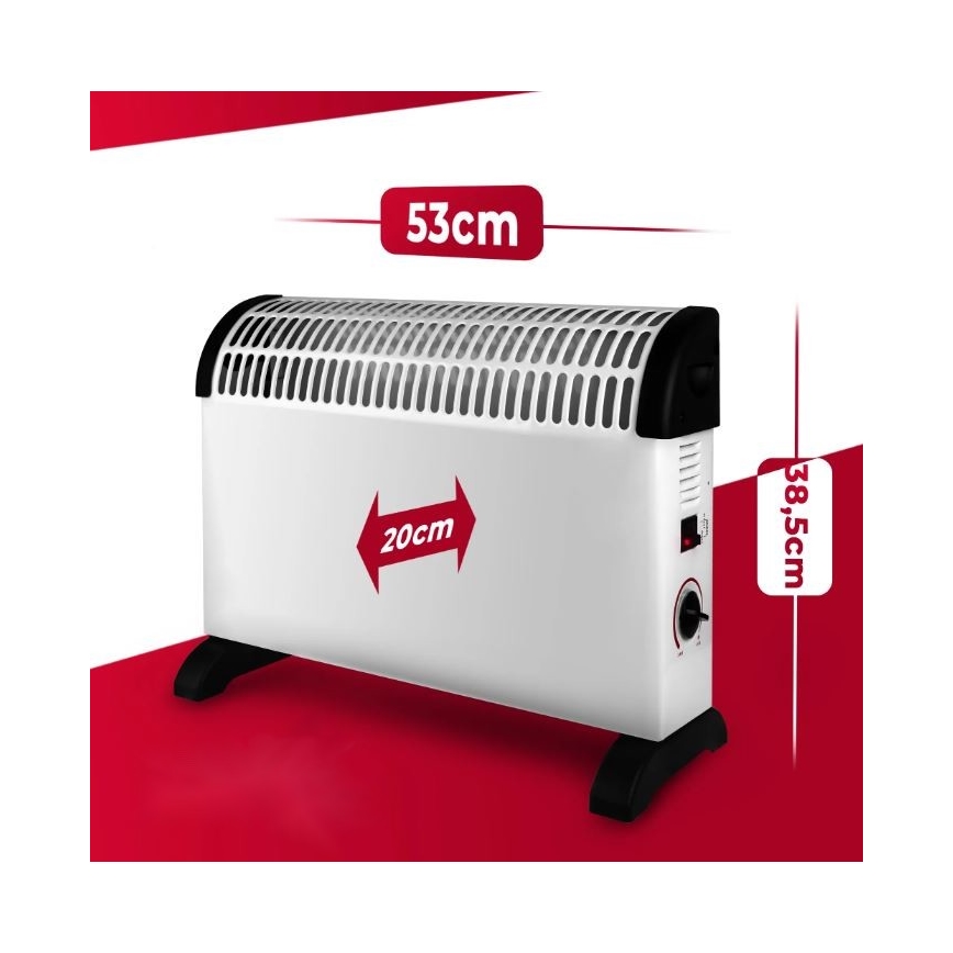Elektrický přímotop/konvektor 750/1250/2000W termostat