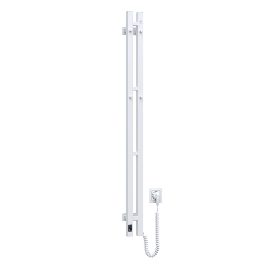 Elektrický sušák na ručníky s termostatem SILOUETTE 187W/230V 120,6 cm IP44 bílá pravá hranatý