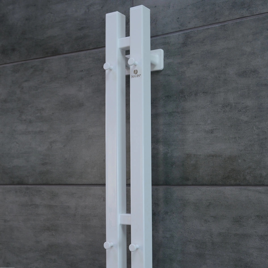 Elektrický sušák na ručníky s termostatem SILOUETTE 200W/230V 150,6 cm IP44 bílá pravá