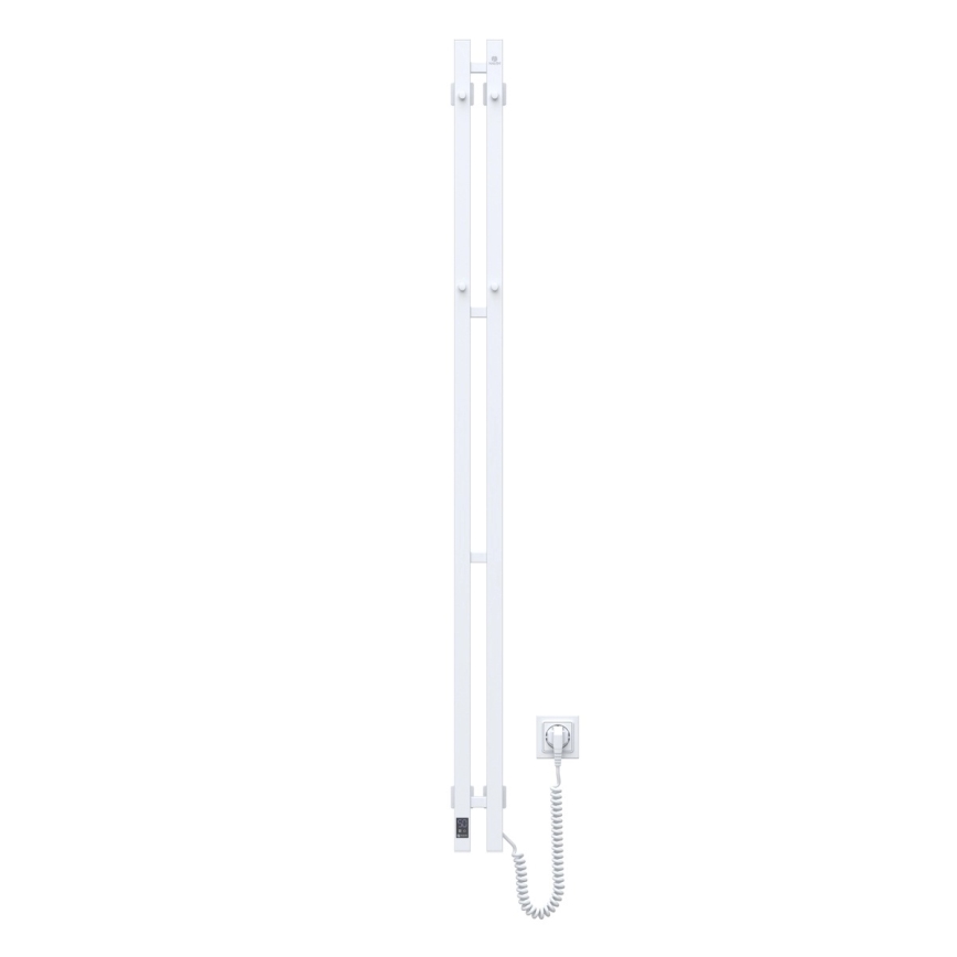 Elektrický sušák na ručníky s termostatem SILOUETTE 200W/230V 150,6 cm IP44 bílá pravá