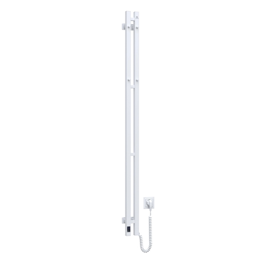 Elektrický sušák na ručníky s termostatem SILOUETTE 200W/230V 150,6 cm IP44 bílá pravá