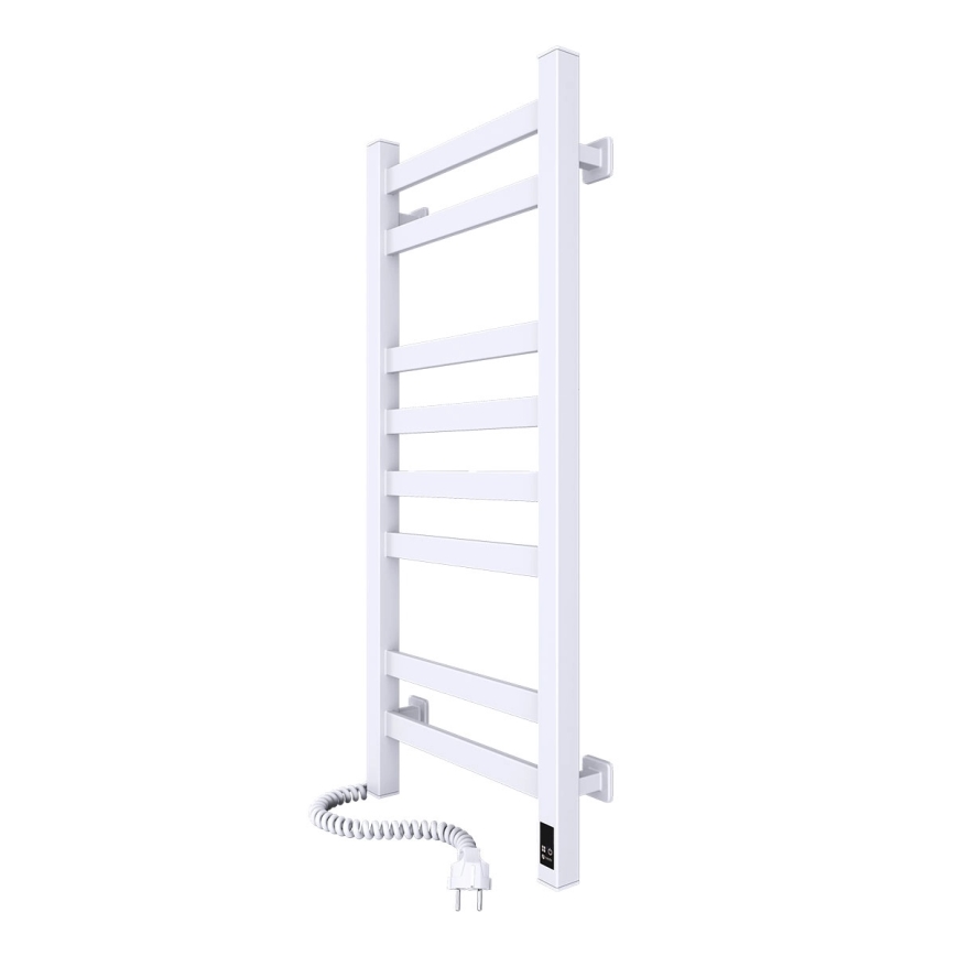 Elektrický sušák na ručníky s termostatem AVANGARD 105W 80x36 cm  bílá levá