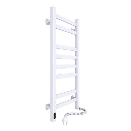 Elektrický sušák na ručníky s termostatem AVANGARD 105W 80x36 cm  bílá pravá