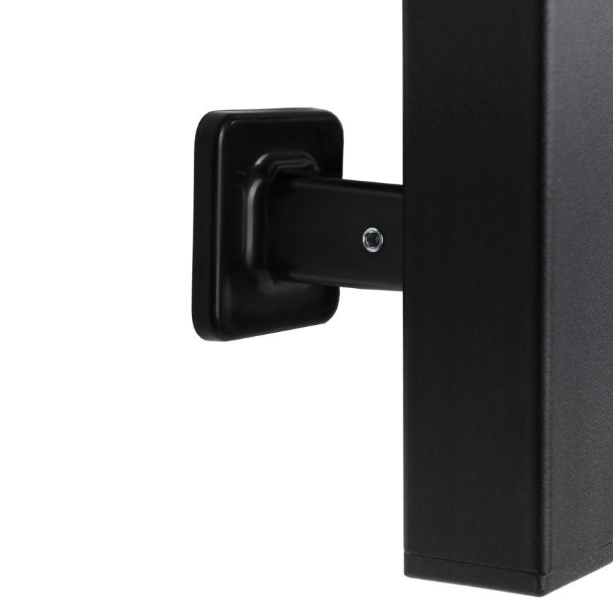 Elektrický sušák na ručníky s termostatem FORTIS 155W 80x48 cm  černá pravá