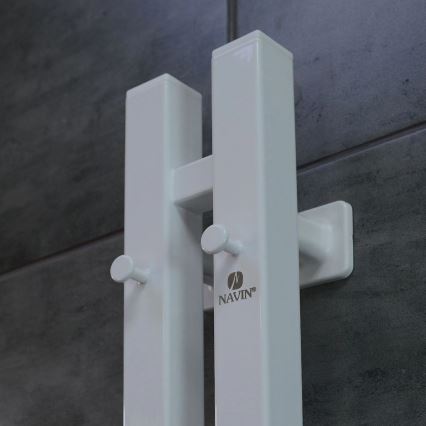 Elektrický sušák na ručníky s termostatem SILOUETTE 106W 150x9cm  bílá pravá