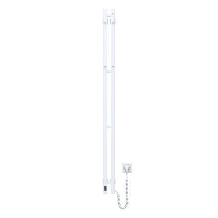 Elektrický sušák na ručníky s termostatem SILOUETTE 106W 150x9cm  bílá pravá