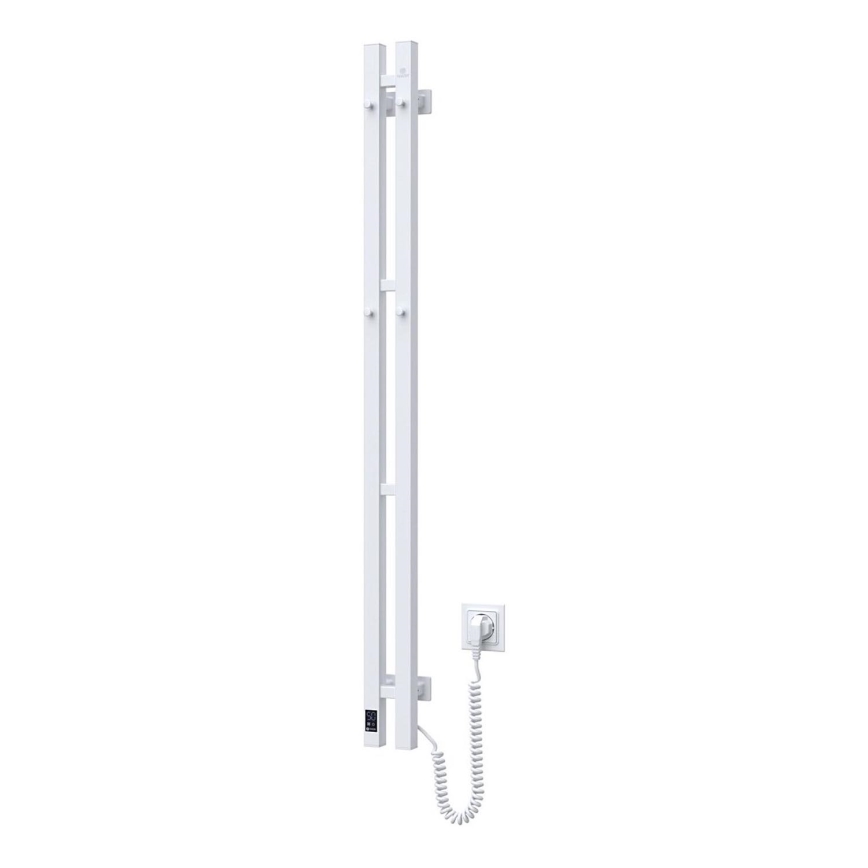 Elektrický sušák na ručníky s termostatem SILOUETTE 187W/230V 120,6 cm IP44 bílá pravá hranatý
