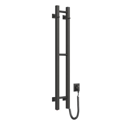 Elektrický sušák na ručníky SILOUETTE 187W/230V 101,1 cm IP44 černá pravá hranatý