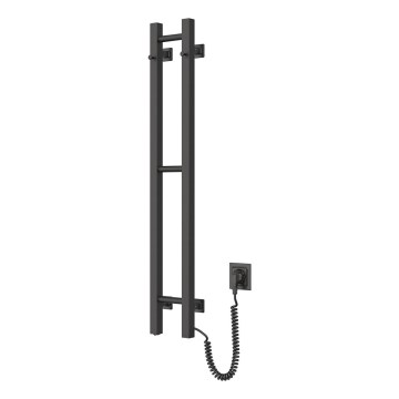Elektrický sušák na ručníky SILOUETTE 187W/230V 101,1 cm IP44 černá pravá hranatý