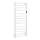 Elektrický sušák ručníků 45x132 cm 180W nerez/bílá