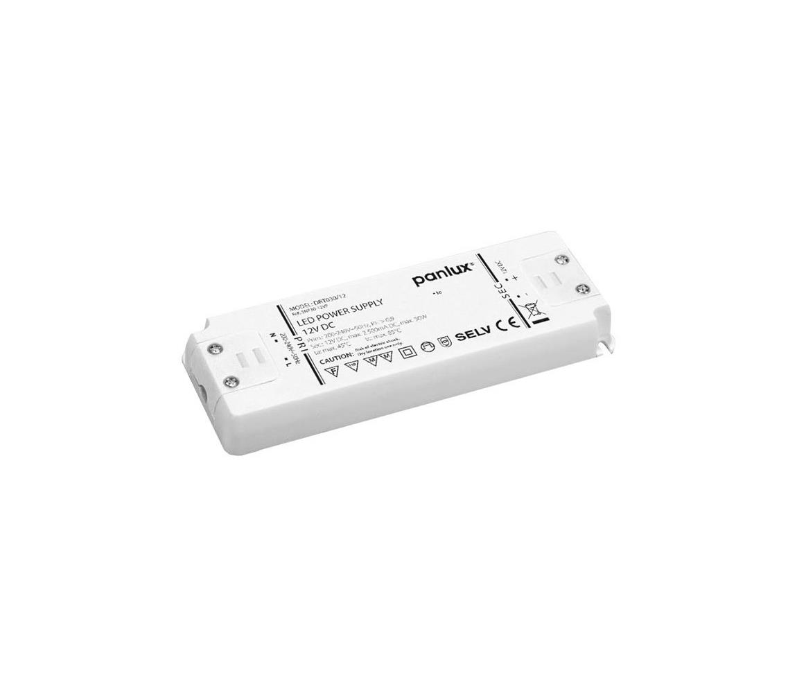 Panlux DRT030/12 - Elektrický transformátor LED DRIVER 12V 30W/12V