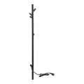 Elektrický tyčový sušák ručníků 118 cm 30W černá