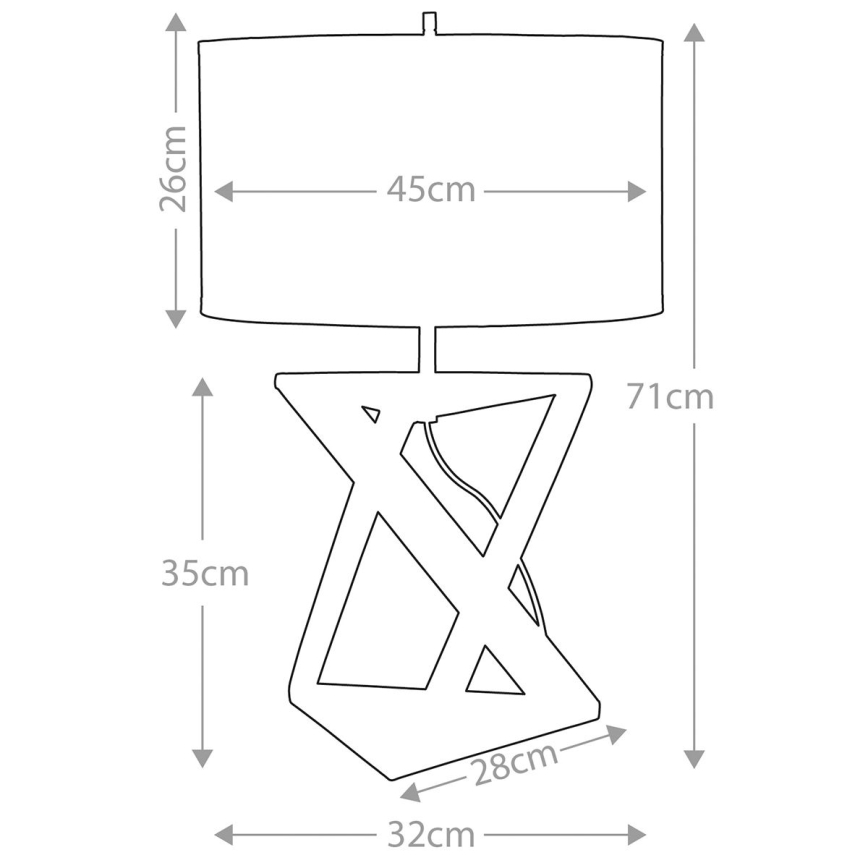 Elstead - Stolní lampa AEGEUS 1xE27/60W/230V