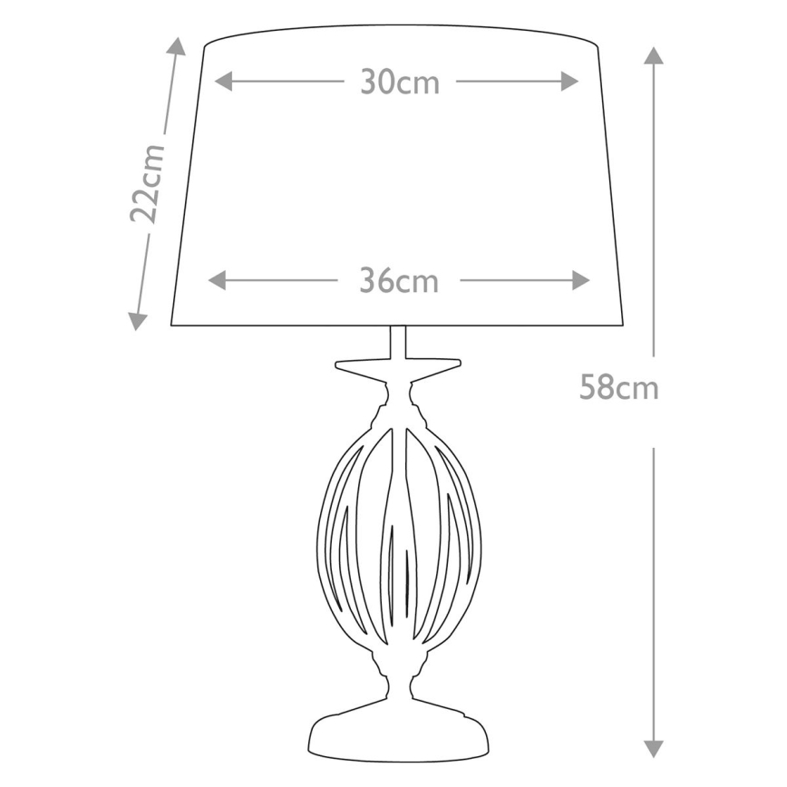 Elstead - Stolní lampa AEGEAN 1xE27/60W/230V lesklý chrom