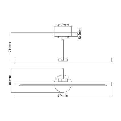 Elstead - LED Obrazové svítidlo ALTON LED/10W/230V černá