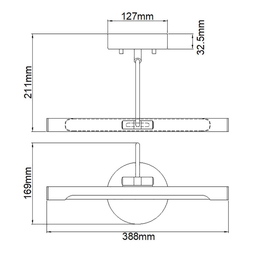 Elstead - LED Obrazové svítidlo ALTON LED/6W/230V černá