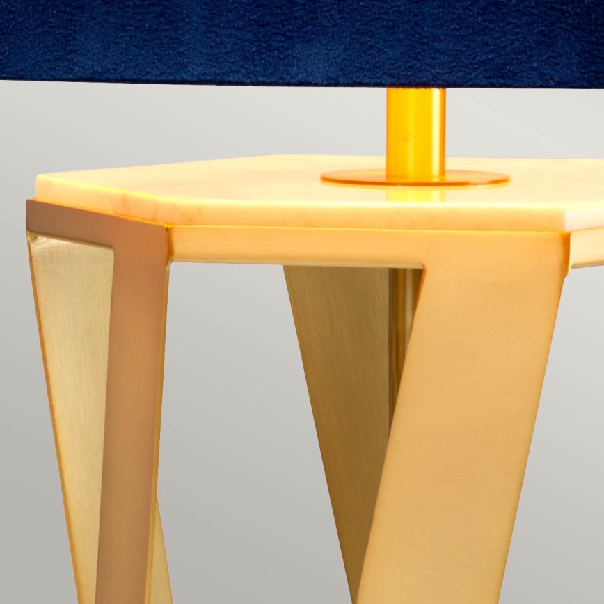 Elstead - Stolní lampa APOLLO 1xE27/60W/230V zlatá/modrá