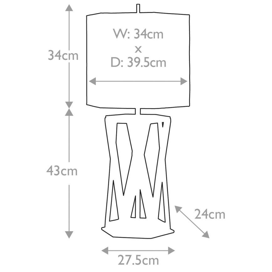 Elstead - Stolní lampa APOLLO 1xE27/60W/230V zlatá/modrá
