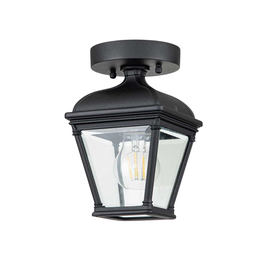 Elstead - Venkovní stropní svítidlo BAYVIEW 1xE27/60W/230V IP44 černá