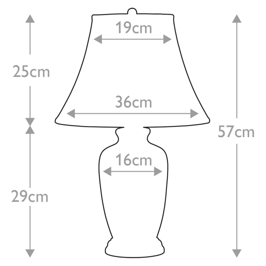 Elstead - Stolní lampa BLUE GINGER JAR 1xE27/60W/230V