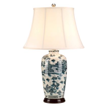 Elstead - Stolní lampa BLUE TRADITIONAL 1xE27/60W/230V