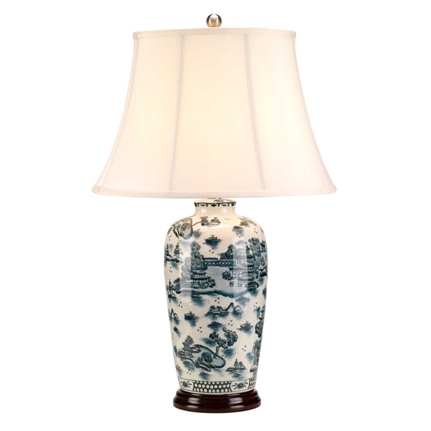 Elstead - Stolní lampa BLUE TRADITIONAL 1xE27/60W/230V