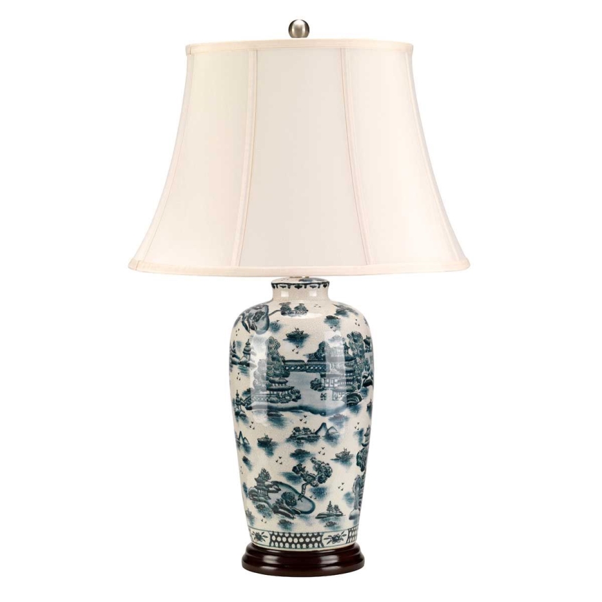 Elstead - Stolní lampa BLUE TRADITIONAL 1xE27/60W/230V