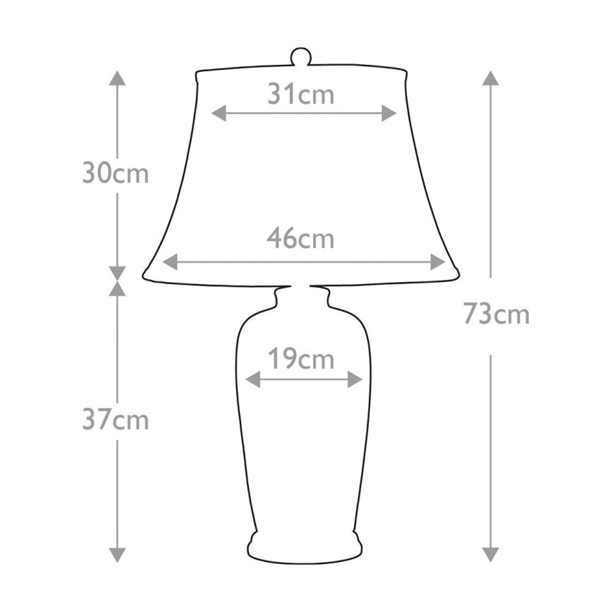Elstead - Stolní lampa BLUE TRADITIONAL 1xE27/60W/230V