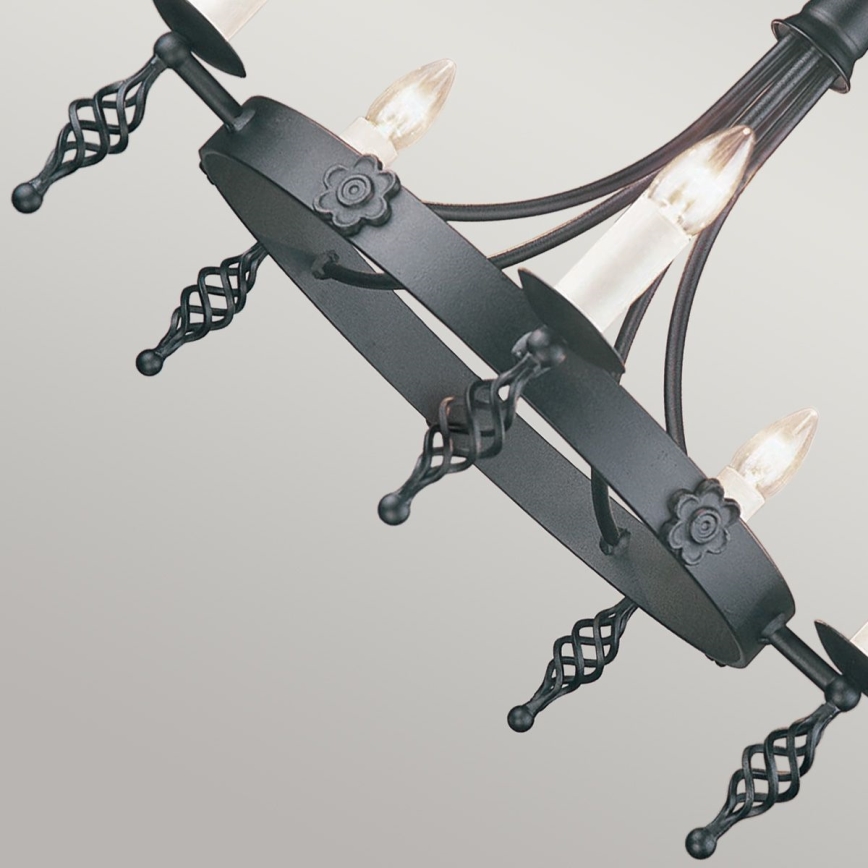 Elstead - Lustr na řetězu BELFRY 5xE14/60W/230V