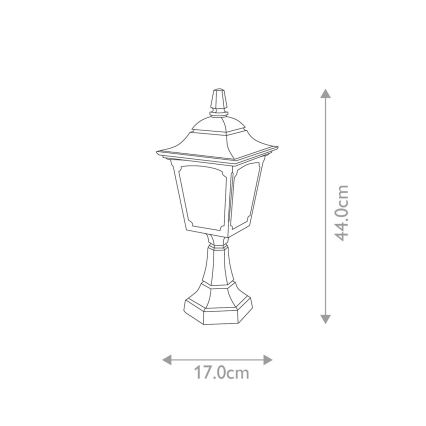 Elstead - Venkovní lampa CHAPEL 1xE27/100W/230V IP44