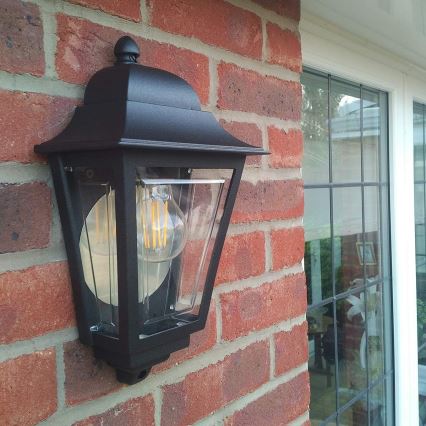 Elstead - Venkovní nástěnné svítidlo DECO LANE 1xE27/60W/230V IP44 černá