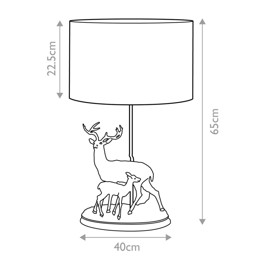 Elstead - Stolní lampa AMELIA 1xE27/40W/230V bronzová