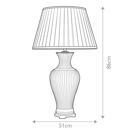 Elstead - Stolní lampa DALIAN 1xE27/60W/230V
