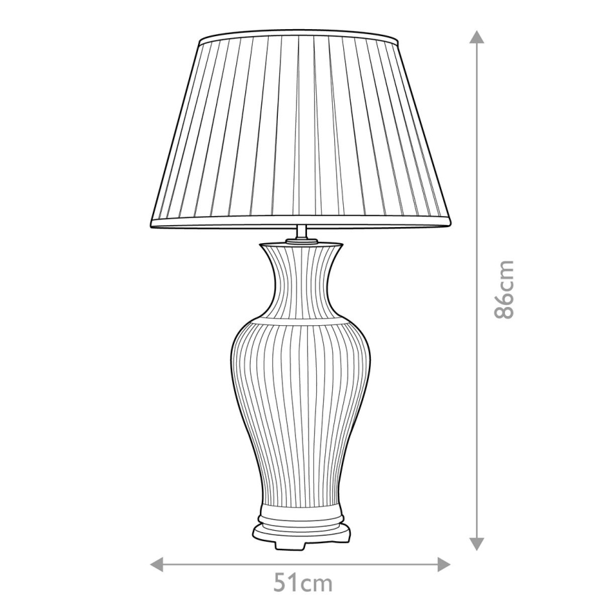 Elstead - Stolní lampa DALIAN 1xE27/60W/230V