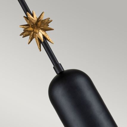 Elstead - Lustr na lanku ETOILE 1xE27/60W/230V pr. 17,8 cm černá