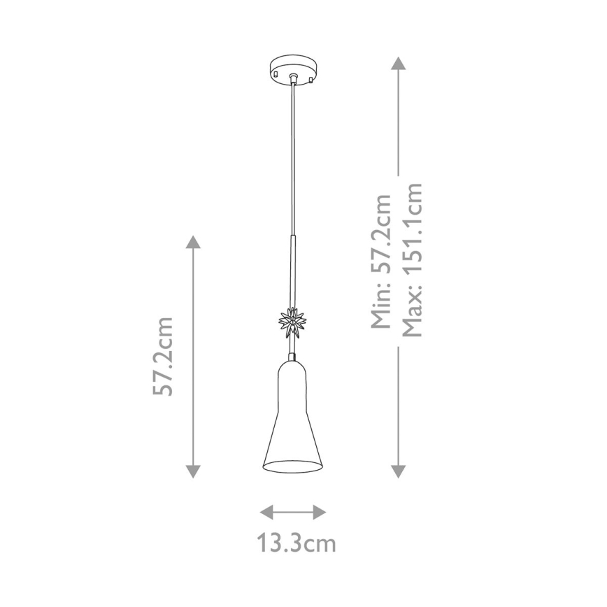 Elstead - Lustr na lanku ETOILE 1xE27/60W/230V pr. 13,3 cm zlatá